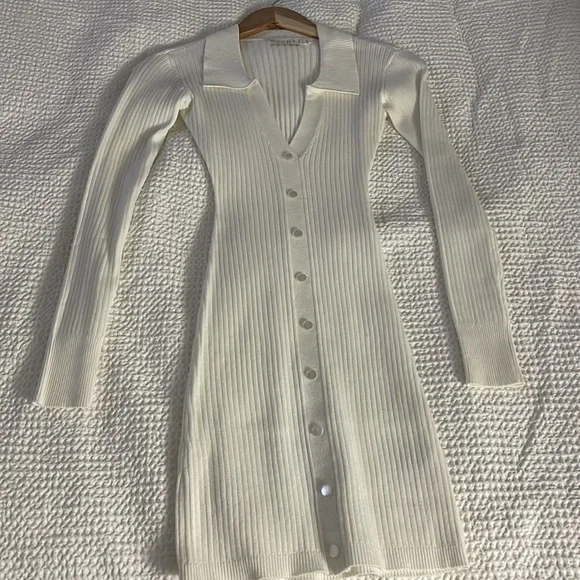 Button Down Knit Mini Dress ✨ - Picture 6 of 7